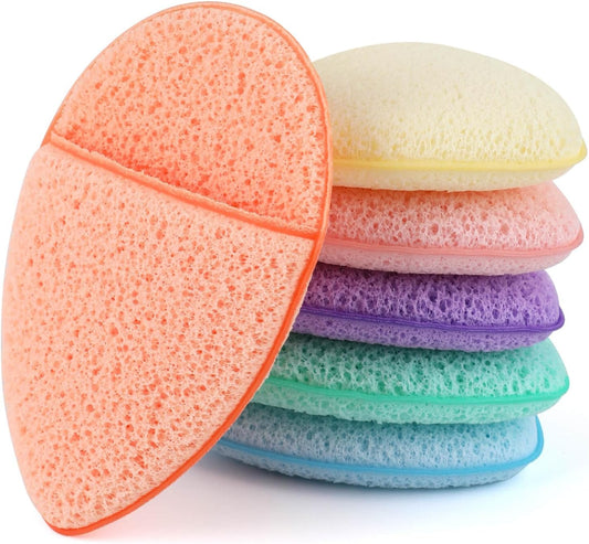6PCS Soft Facial Cleansing Sponges