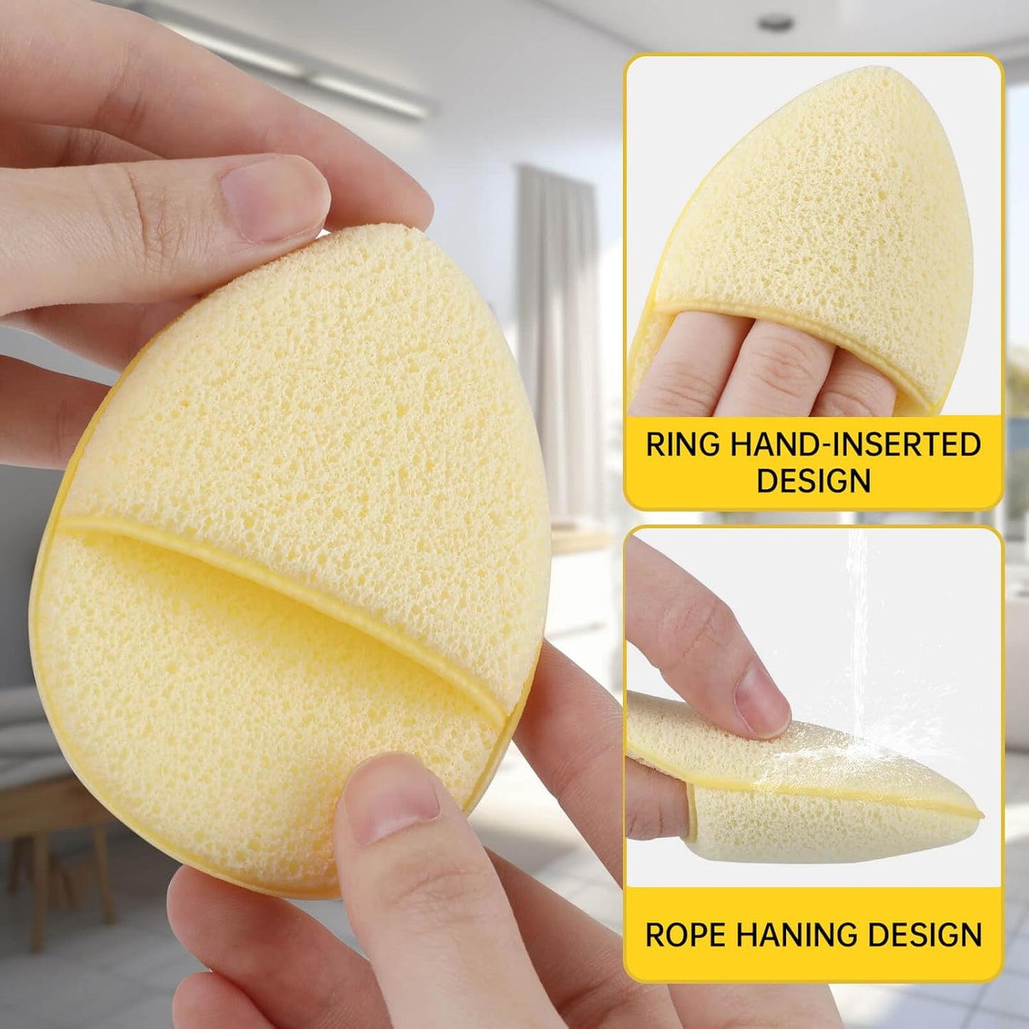 6PCS Soft Facial Cleansing Sponges